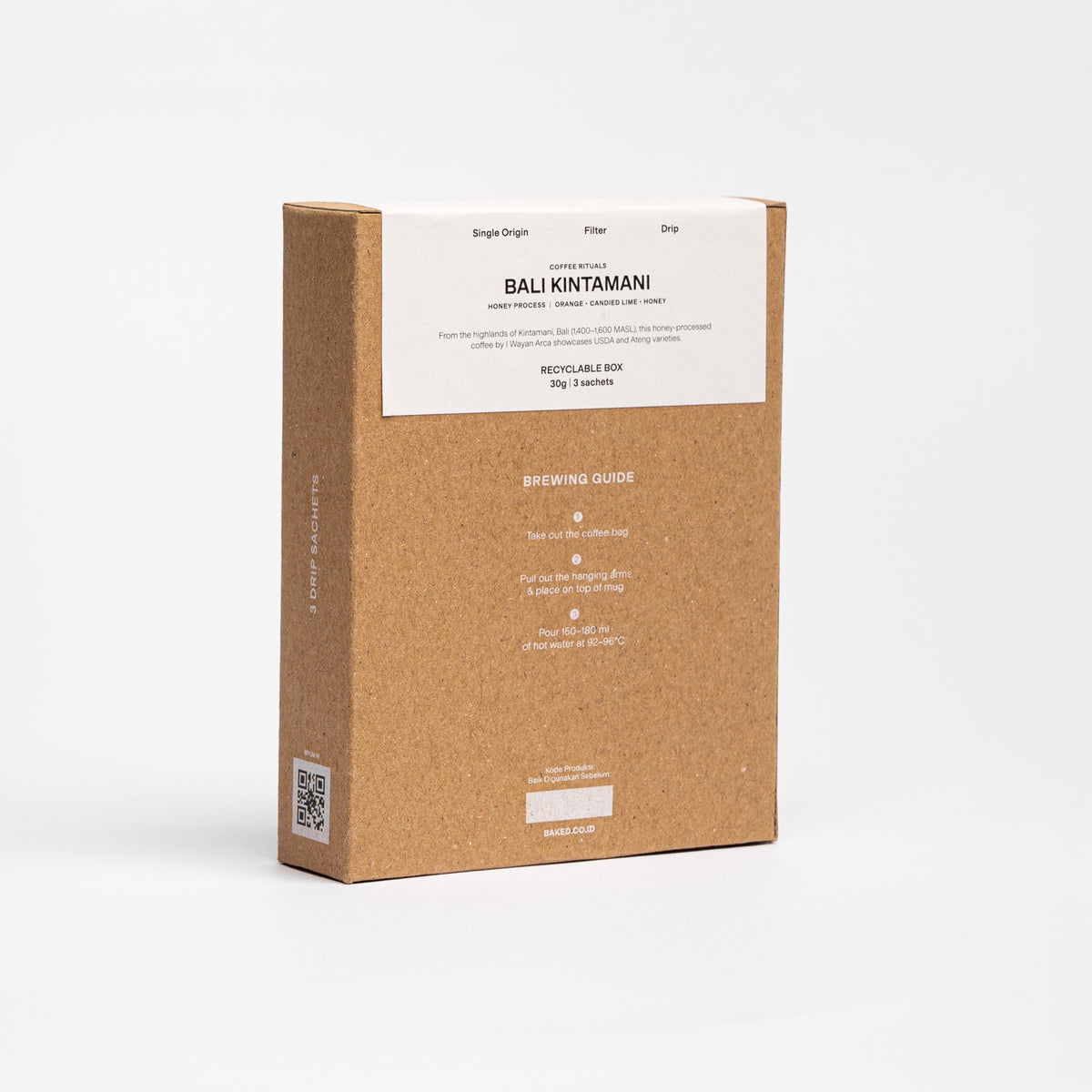 Baked. Bali Kintamani Drip Coffee (3 In Pack)