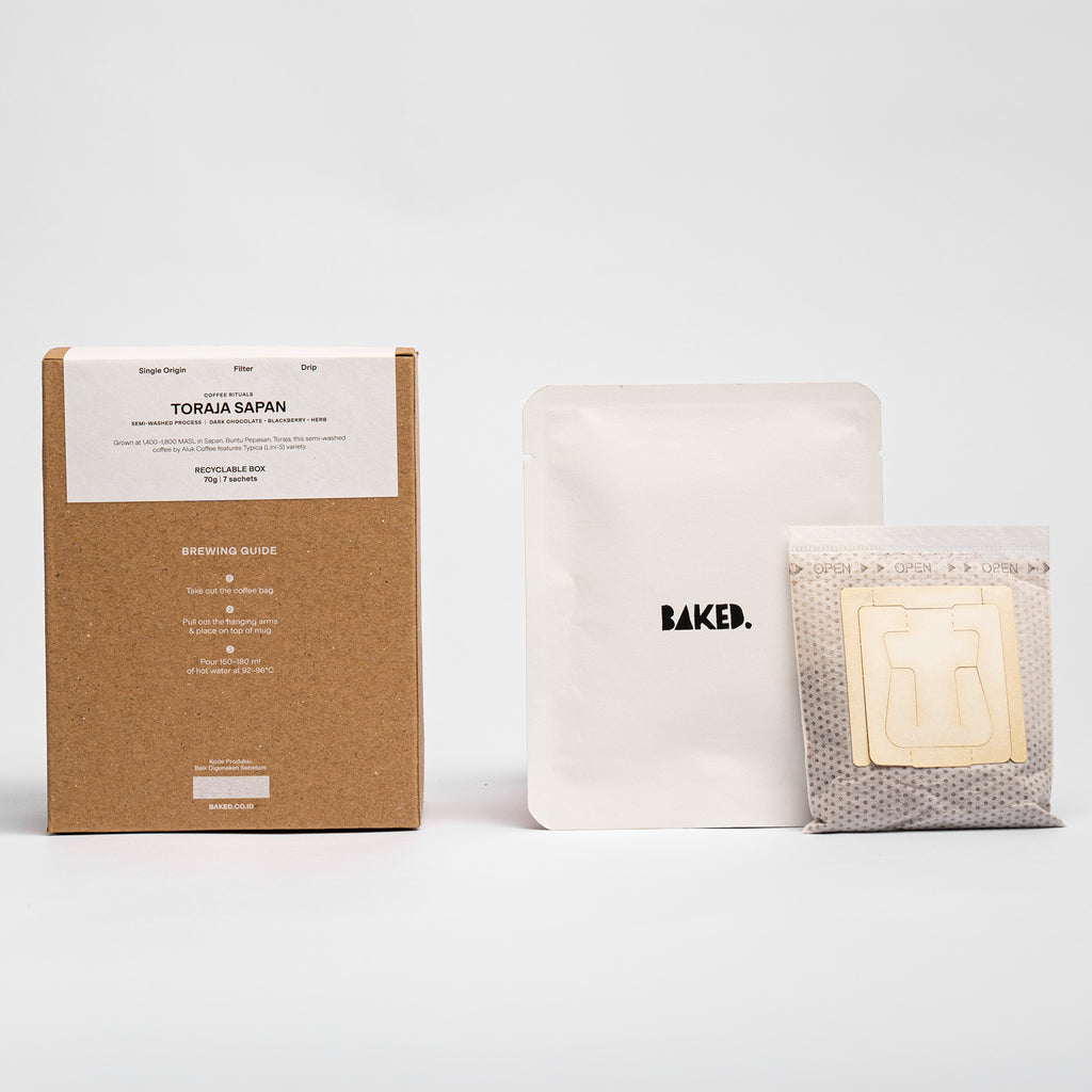 Baked. Toraja Sapan Drip Coffee (7 In Pack)