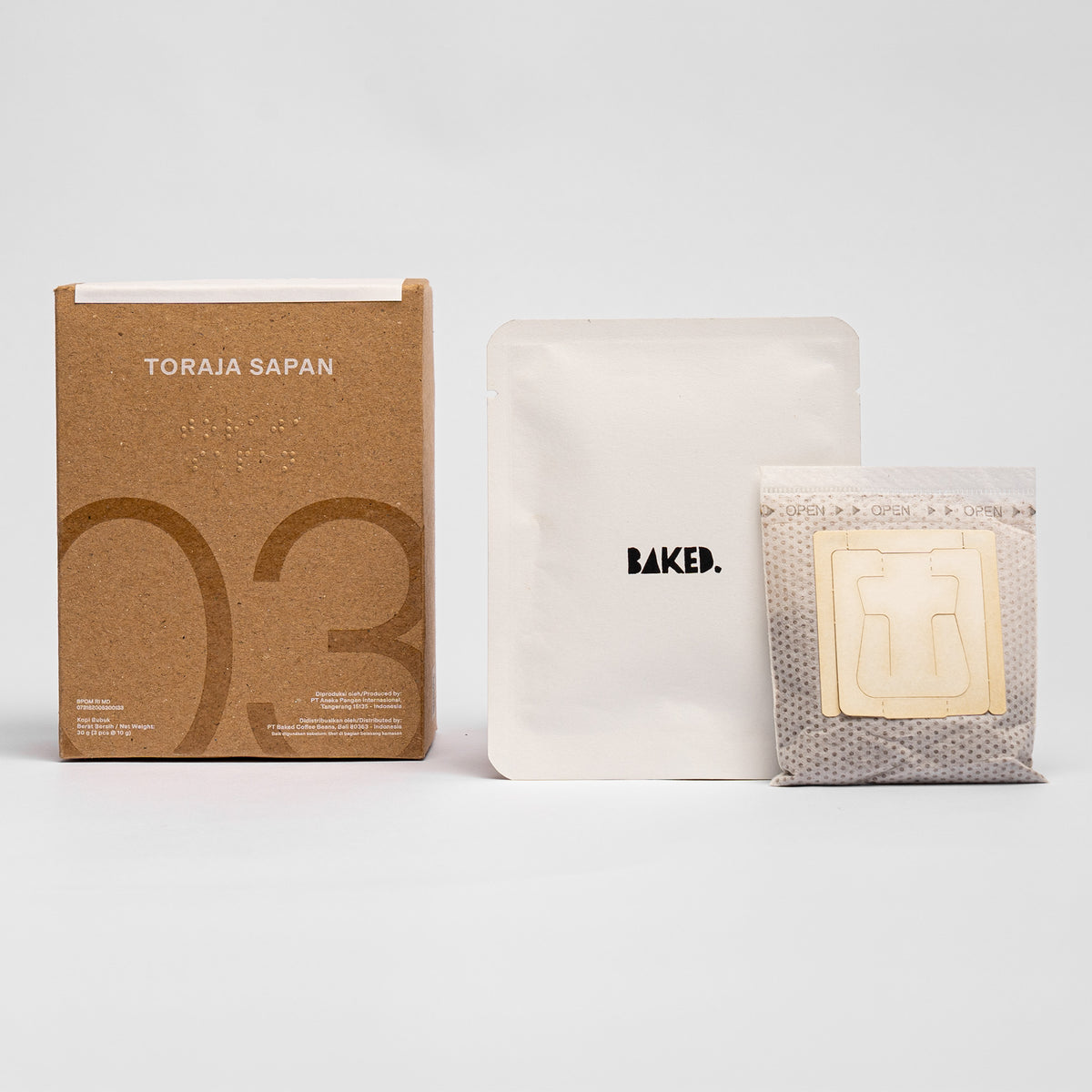 Baked. Toraja Sapan Drip Coffee (3 In Pack)