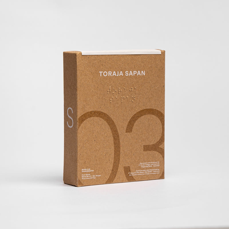 Baked. Toraja Sapan Drip Coffee (3 In Pack)