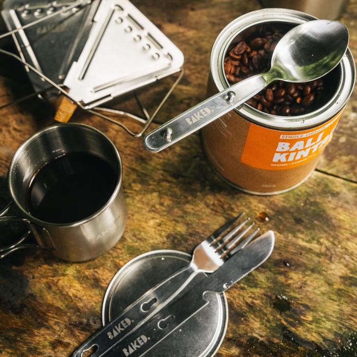 BAKED. OUTDOOR CUTLERIES LIFE STYLE (CAMPING SET)