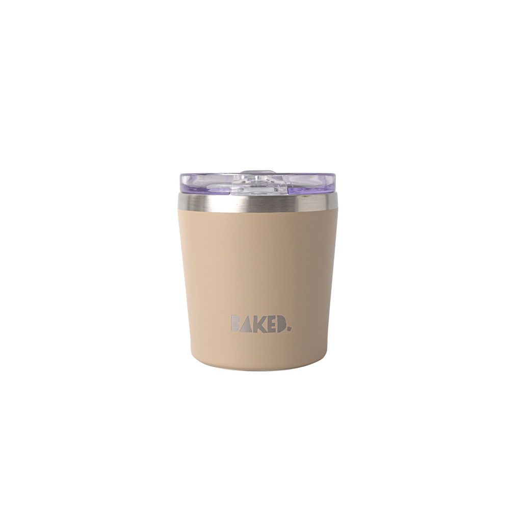 Baked Brown Stainless Mug 230ml