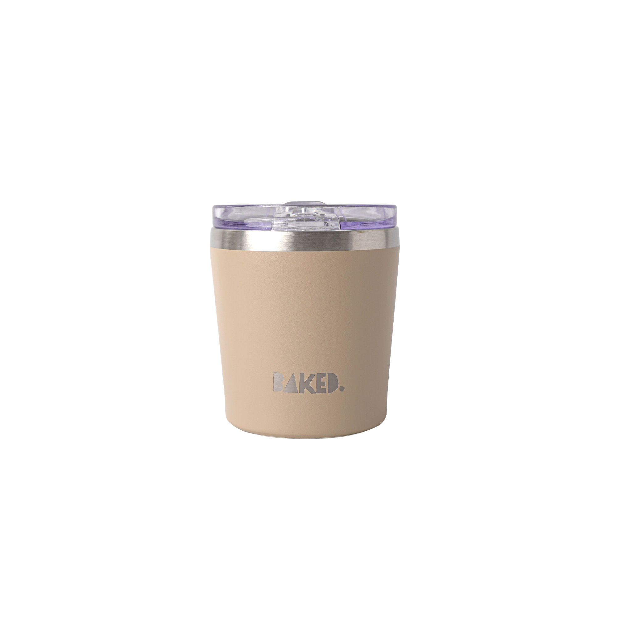 Baked Brown Stainless Mug 230ml