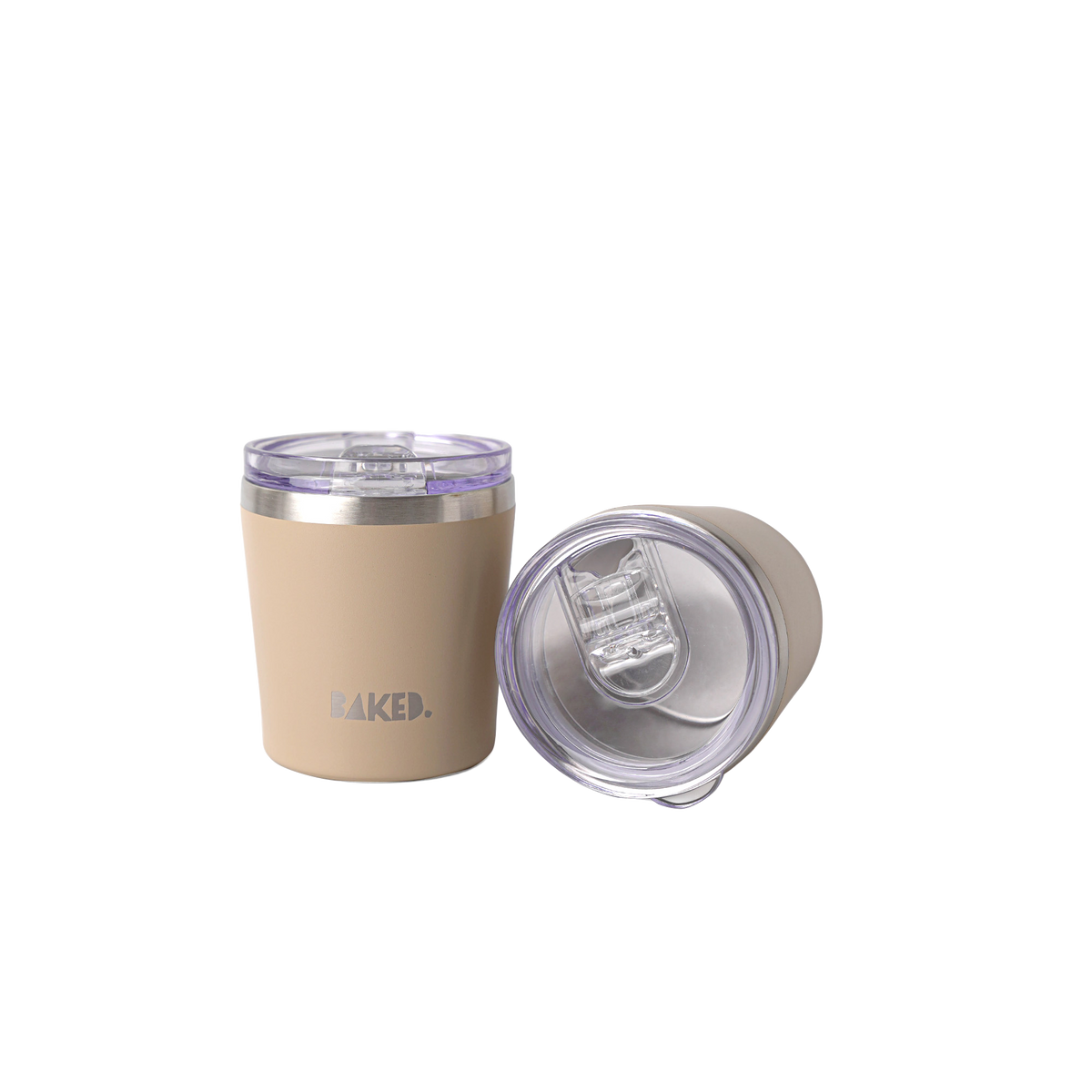 Baked Brown Stainless Mug 230ml
