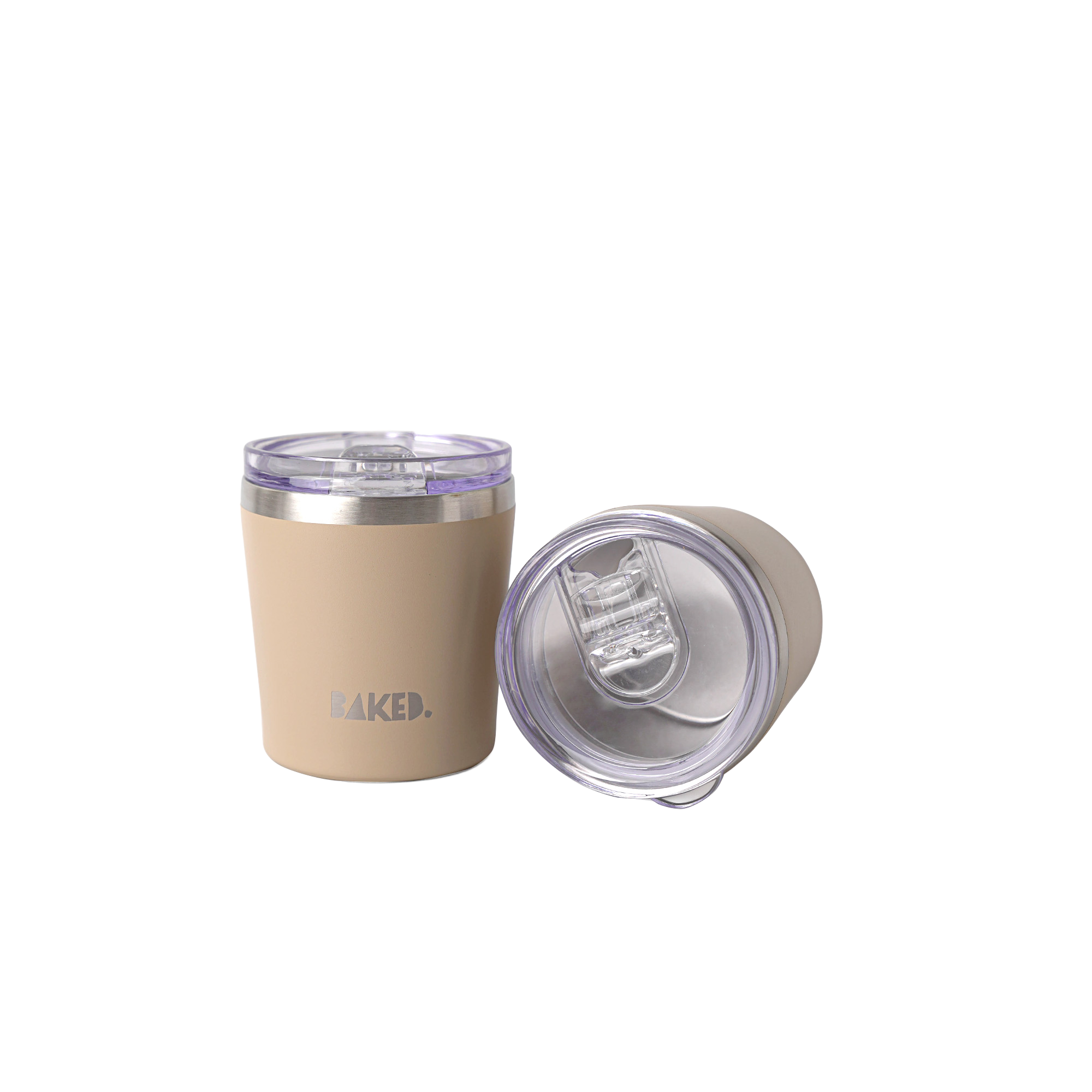 Baked Brown Stainless Mug 230ml
