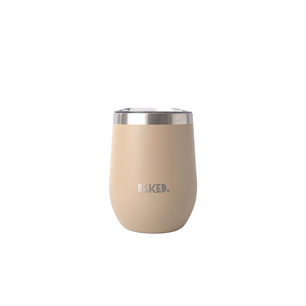 Baked Brown Stainless Mug 350ml