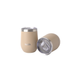 Baked Brown Stainless Mug 350ml