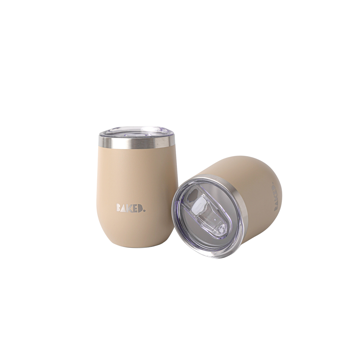 Baked Brown Stainless Mug 350ml