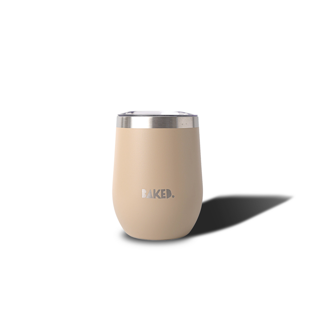 Baked Brown Stainless Mug 350ml
