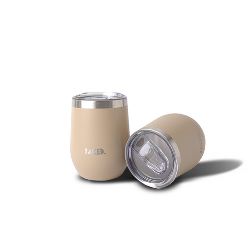 Baked Brown Stainless Mug 350ml