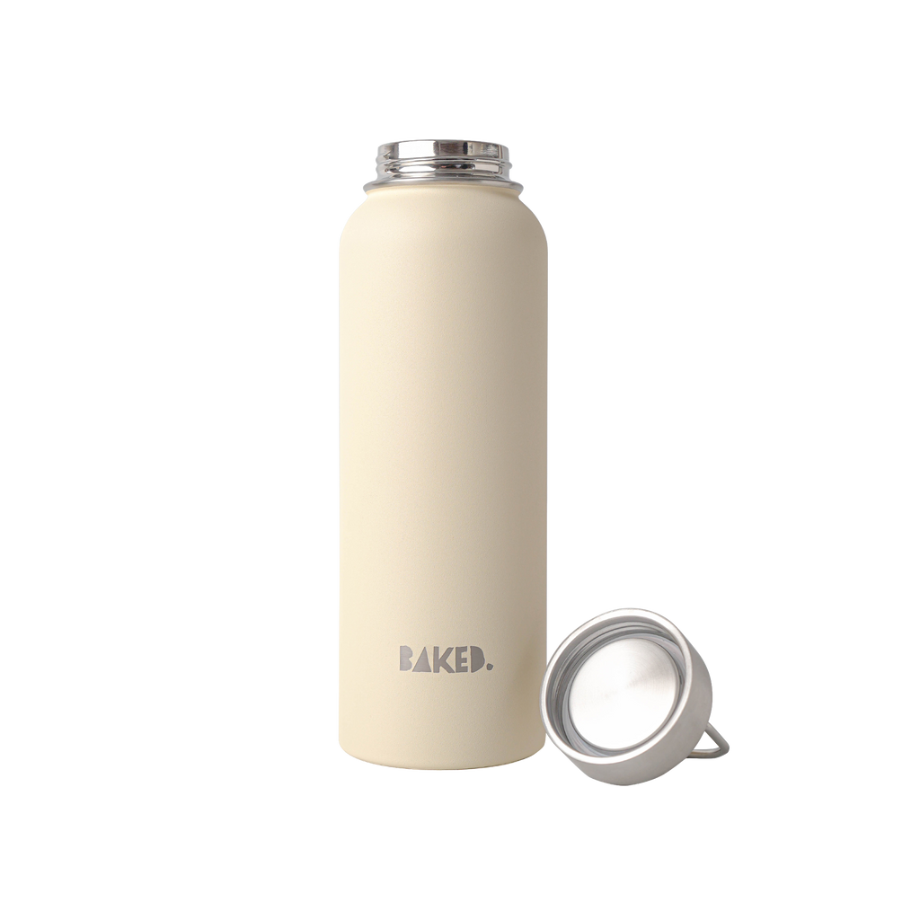 Baked White Stainless Water Tumbler 1200ml