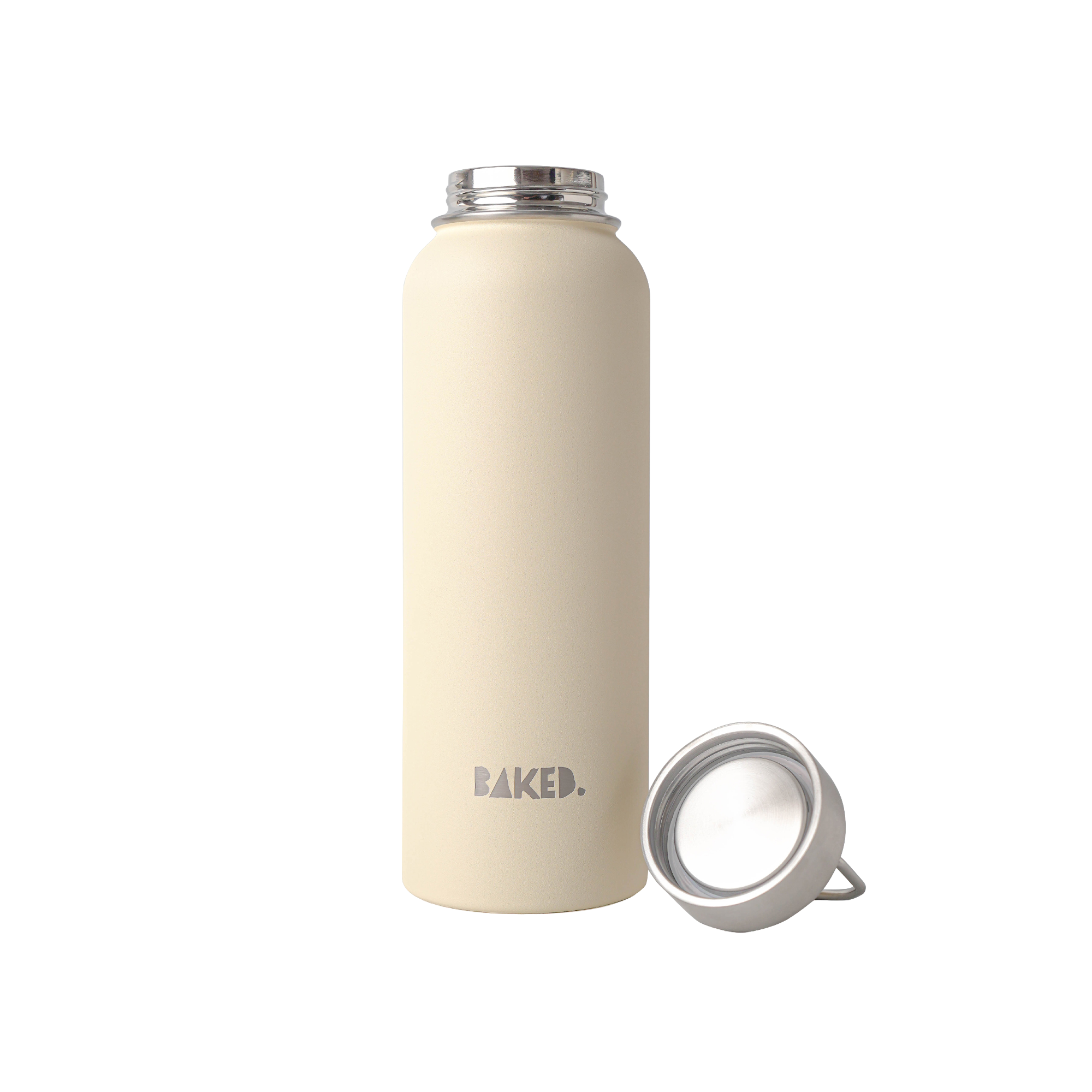 Baked White Stainless Water Tumbler 1200ml