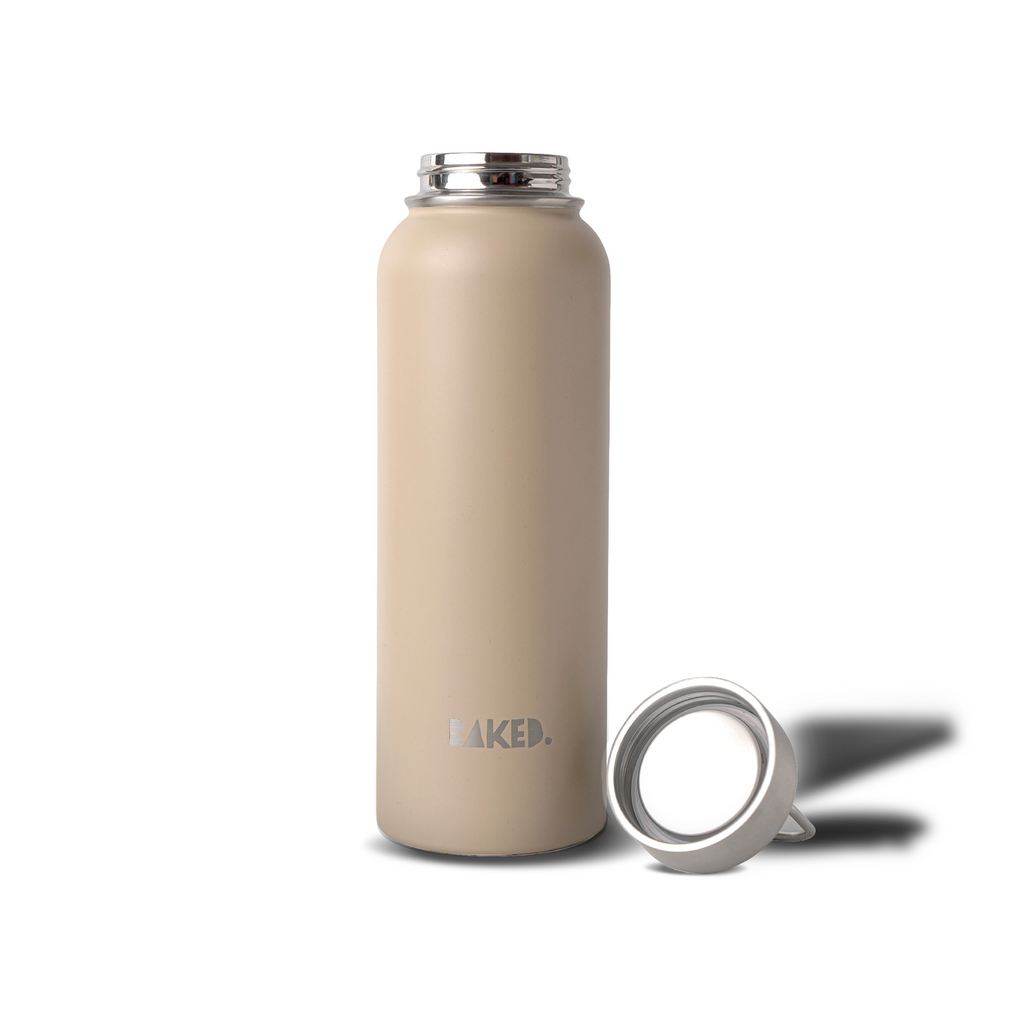 Baked Brown Stainless Water Tumbler 1200ml