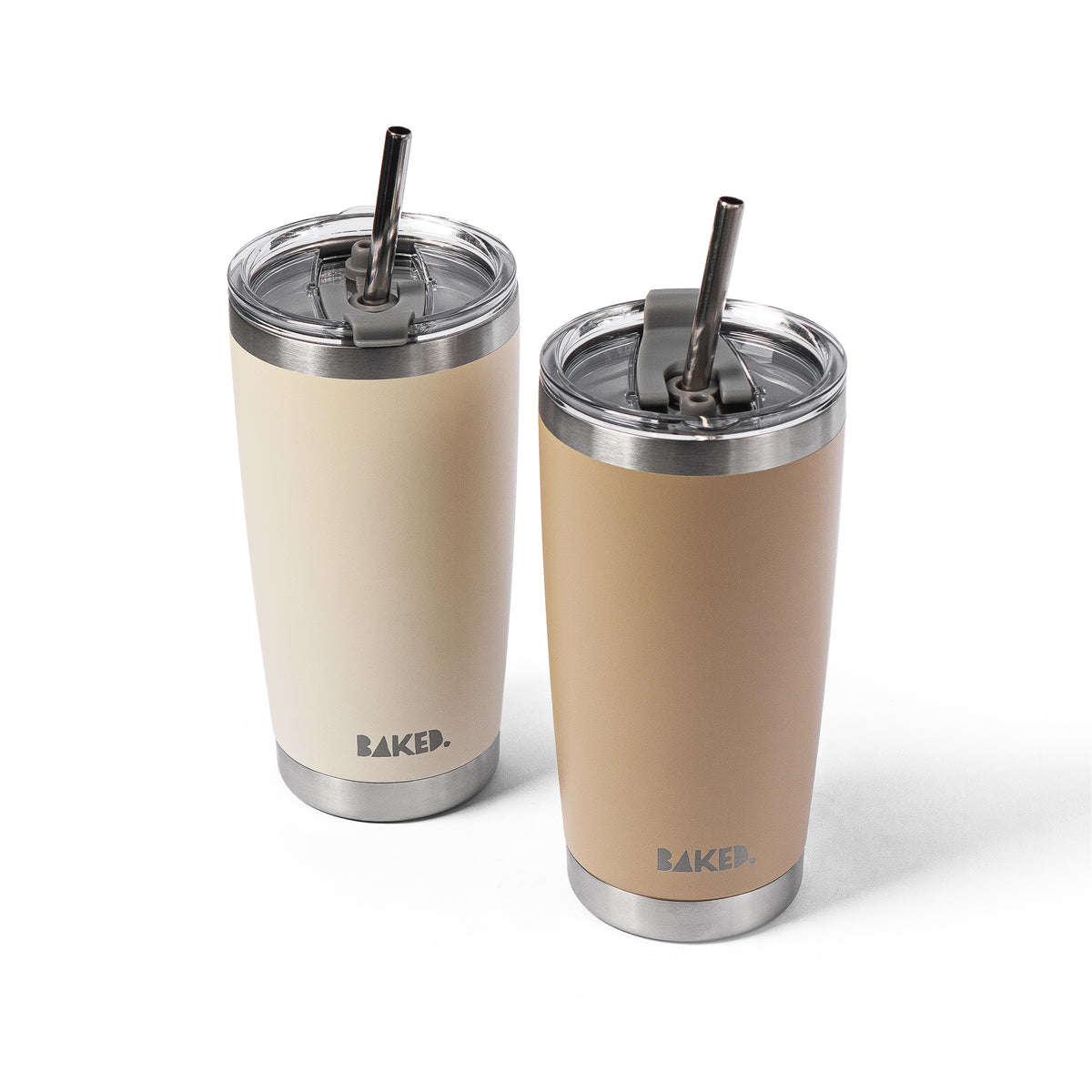 Baked. Dual Sip Tumbler