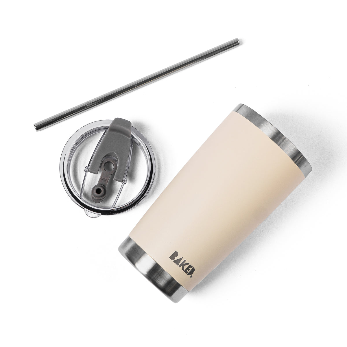 Baked. Dual Sip Tumbler