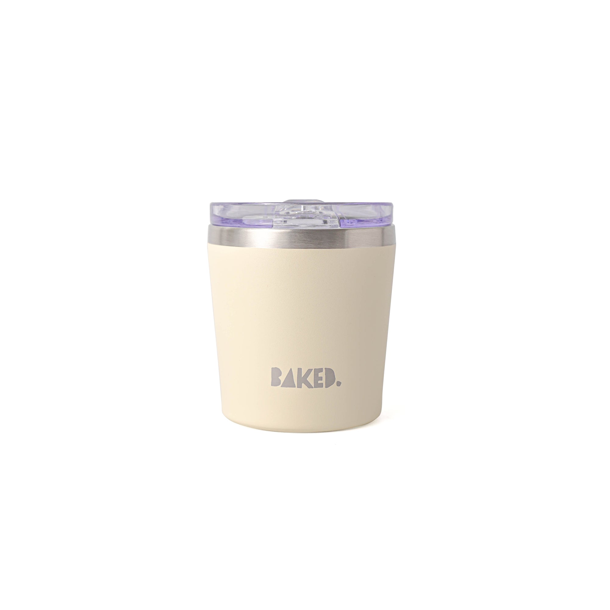 Baked White Stainless Mug 230ml