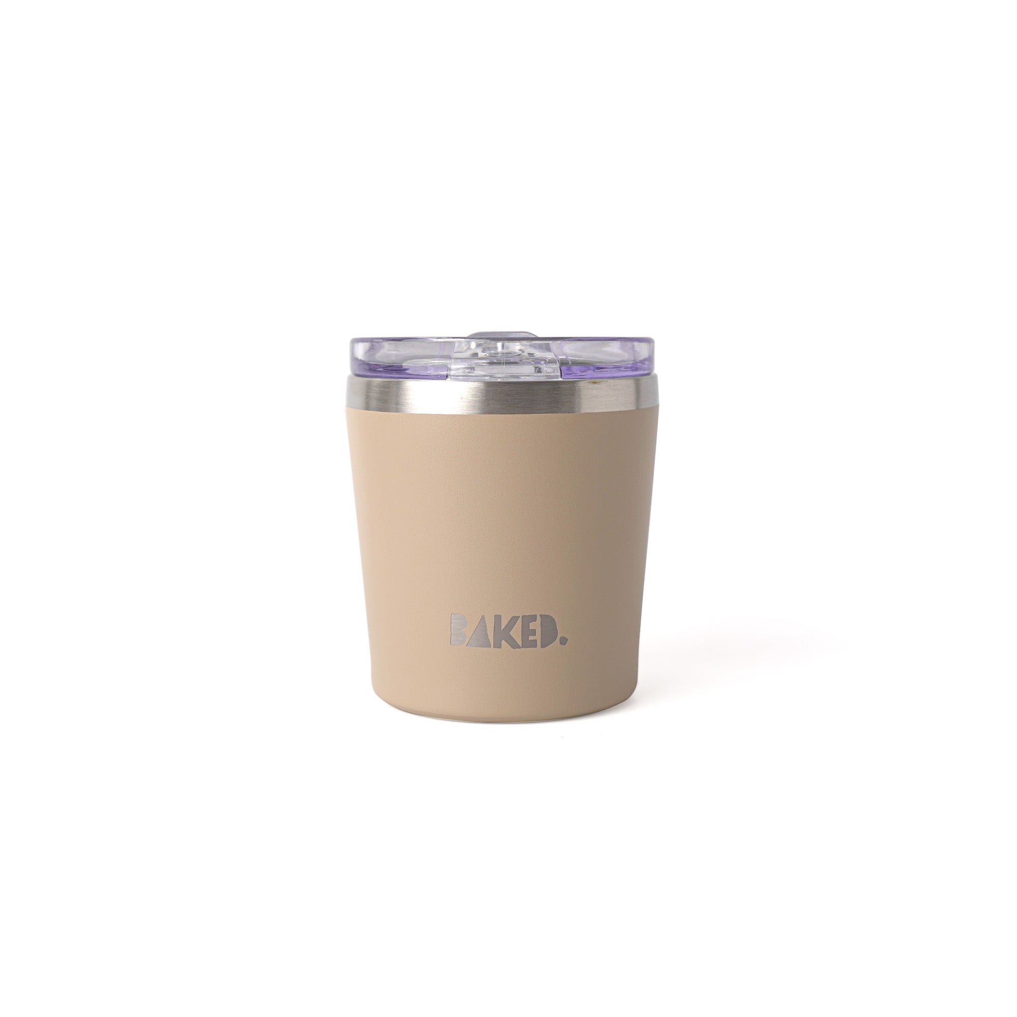 Baked Brown Stainless Mug 230ml