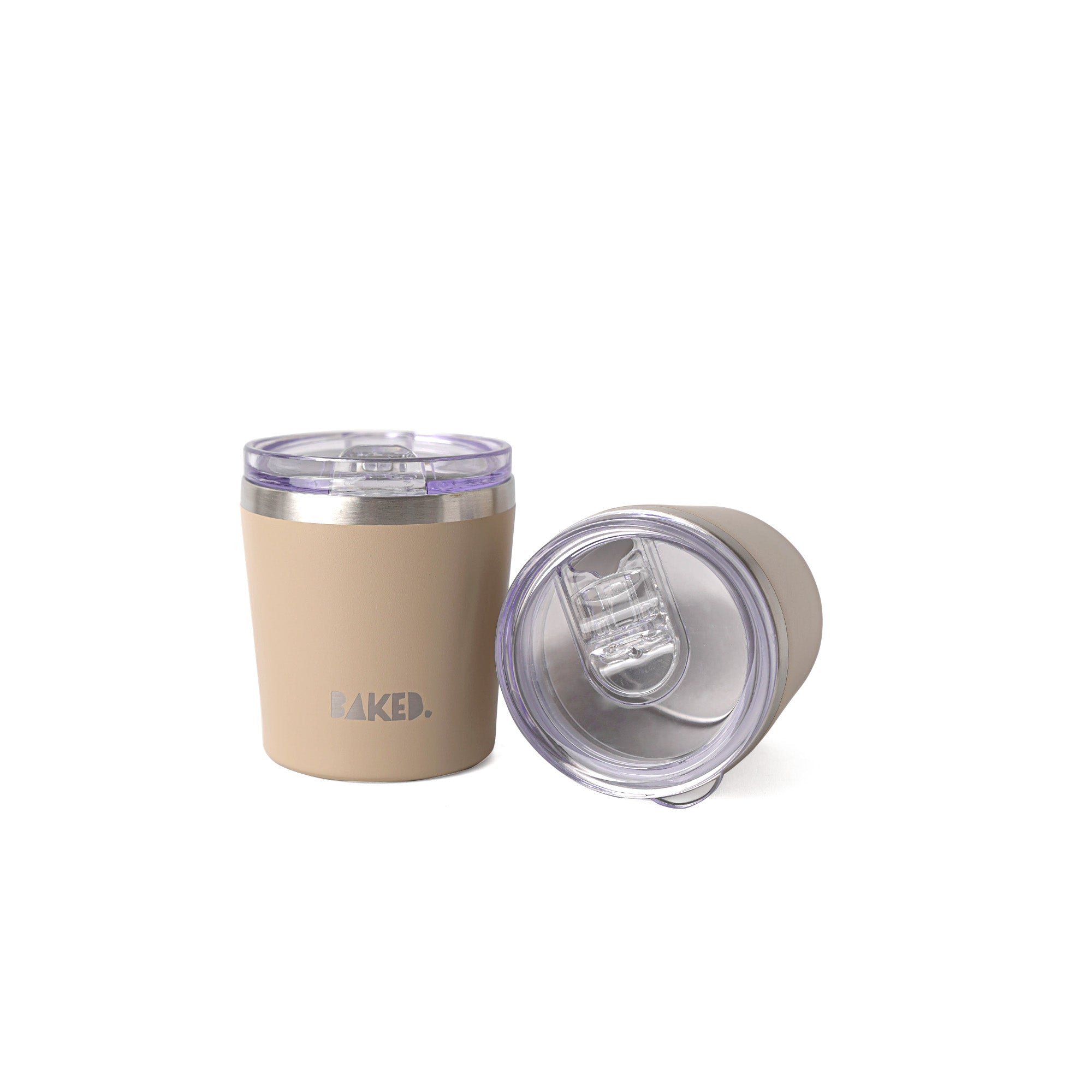 Baked Brown Stainless Mug 230ml