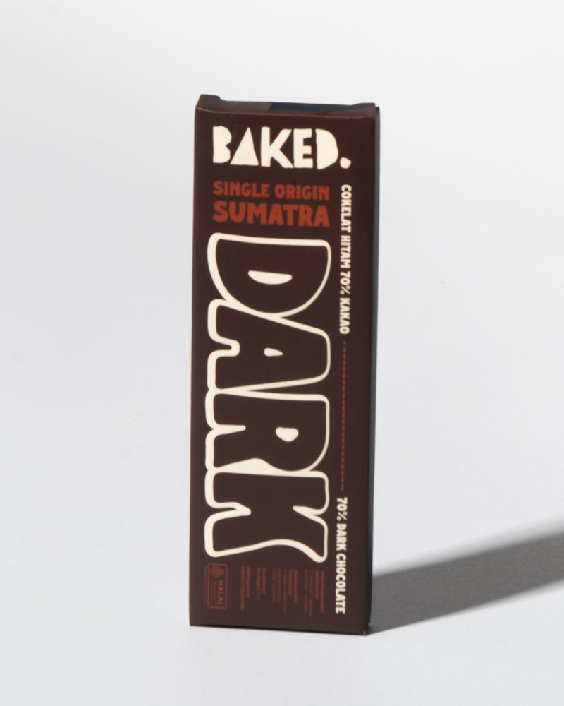 BAKED. Single Origin Sumatra Chocolate Bar