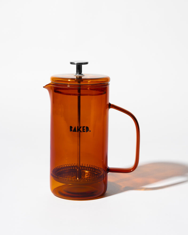 BAKED. Glass French press for coffee and tea 700 ml