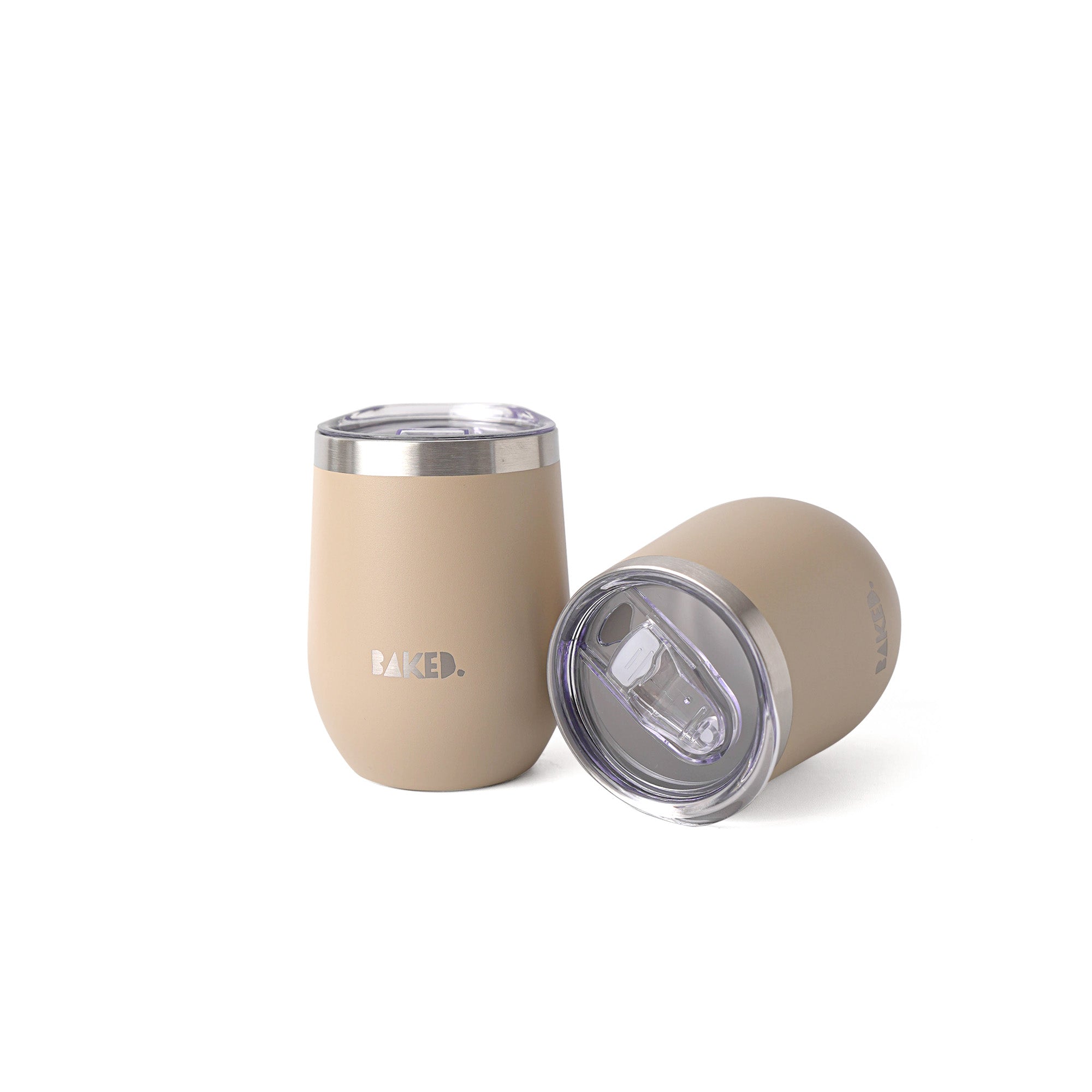 Baked Brown Stainless Mug 350ml